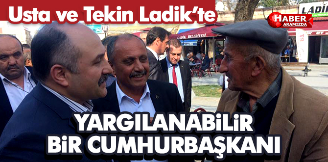 Usta ve Tekin Ladik’te Görüştü